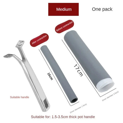 Anti-Scalding Rubber Pot Handle Sleeve – Heat-Resistant Grip