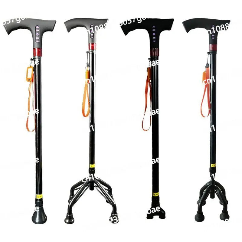 Smart LED Support Cane – Stable Non-Slip Walking Aid for Elderly