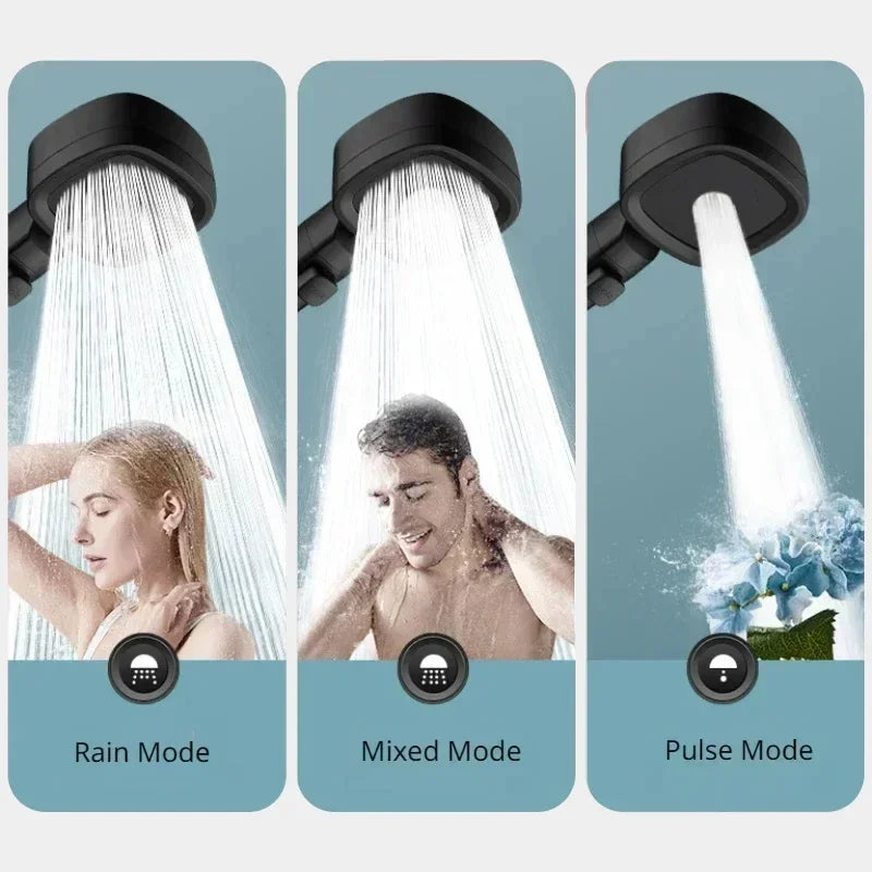 High Pressure Shower Head - 3 Modes Adjustable Filter Shower Head