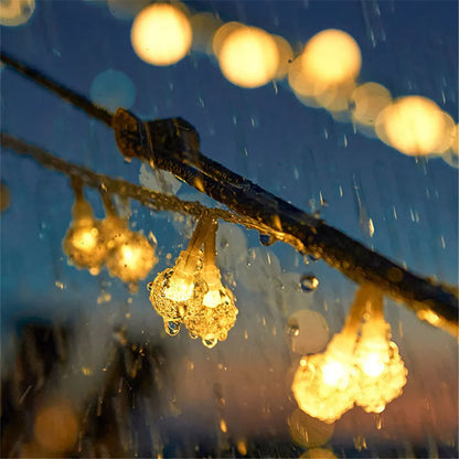 Solar Bubble Bead String Lights