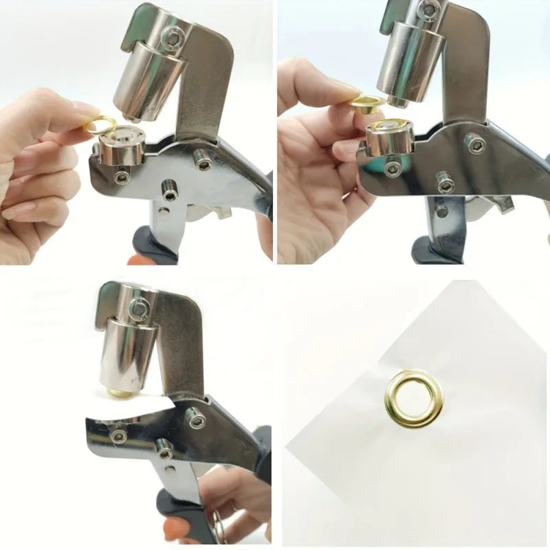 CraftFix Eyelet Punch Kit | Metal Eyelets for DIY Sewing & Fabric Projects
