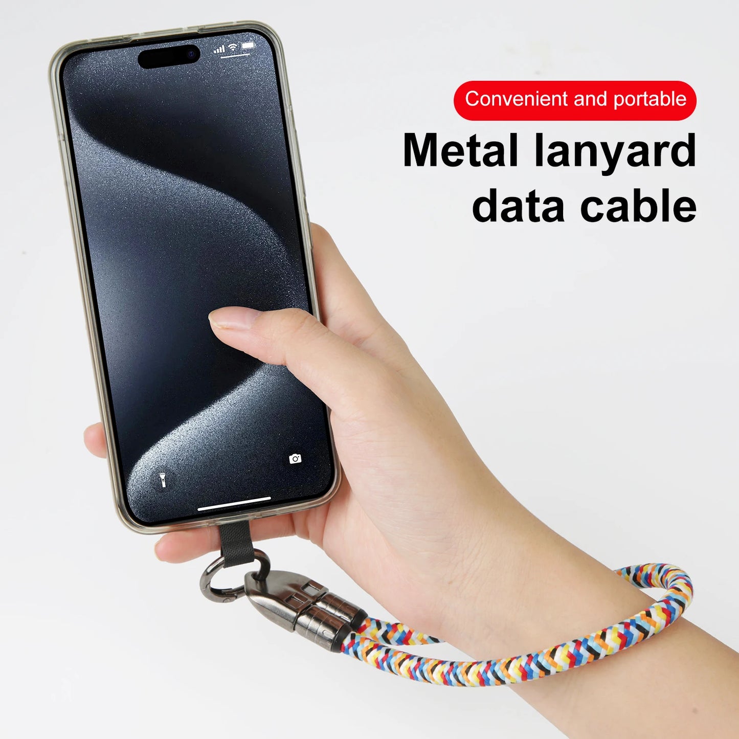 2-in-1 Type-C to Type-C Fast Charging Lanyard Cable