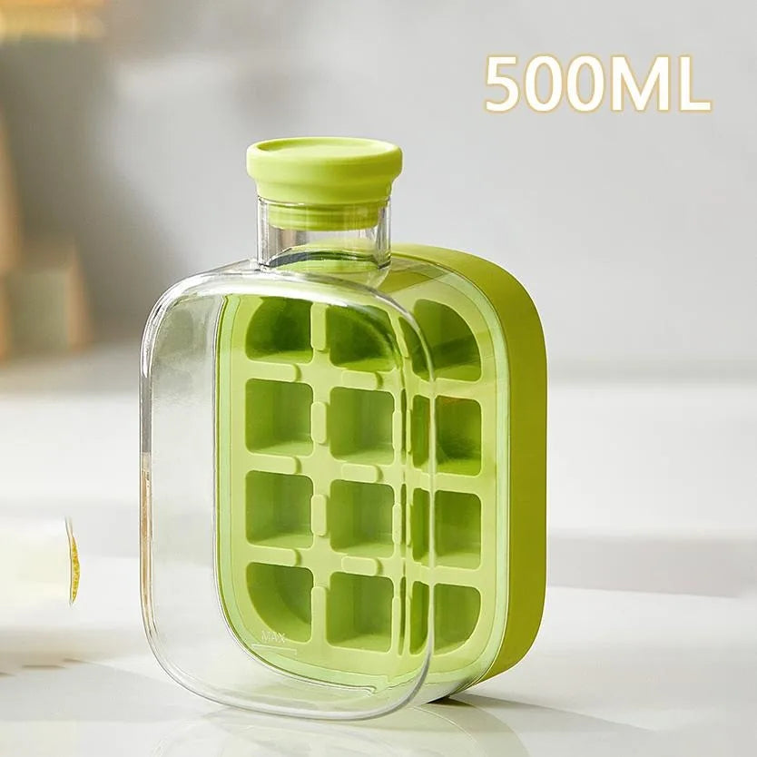 ChillPress 2-in-1 Ice Maker Bottle | No-Touch Ice Mold & Cooling Cup for Drinks