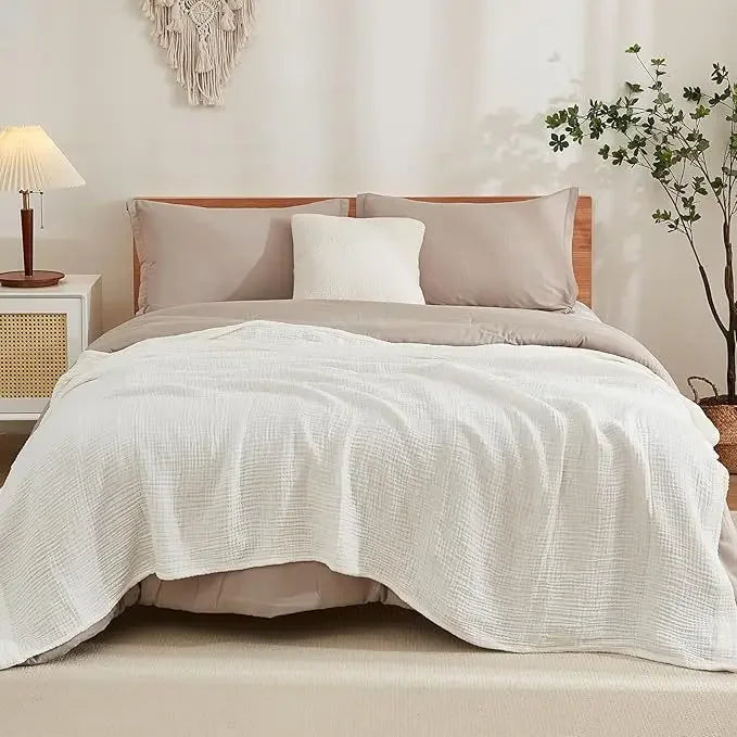 CloudNest Muslin Cotton Cooling Blanket