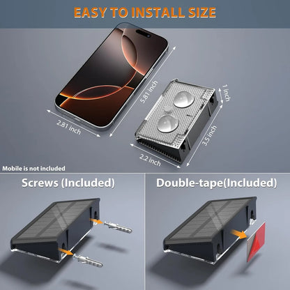 Solar Fence Lights – Outdoor LED Garden Wall Lights