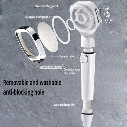 High Pressure Shower Head - 3 Modes Adjustable Filter Shower Head