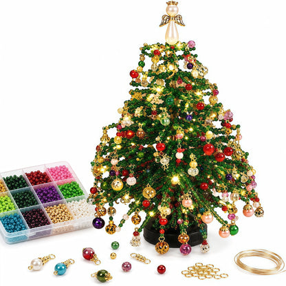 DIY Beaded Christmas Tree with LED Lights 🎄✨