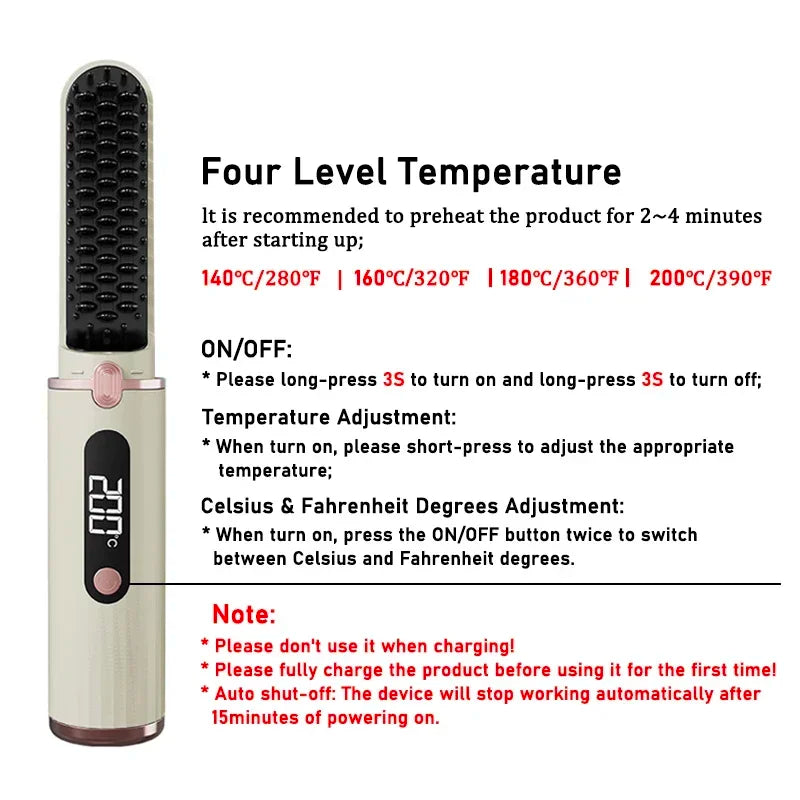 IonGlide Wireless Straightening Comb