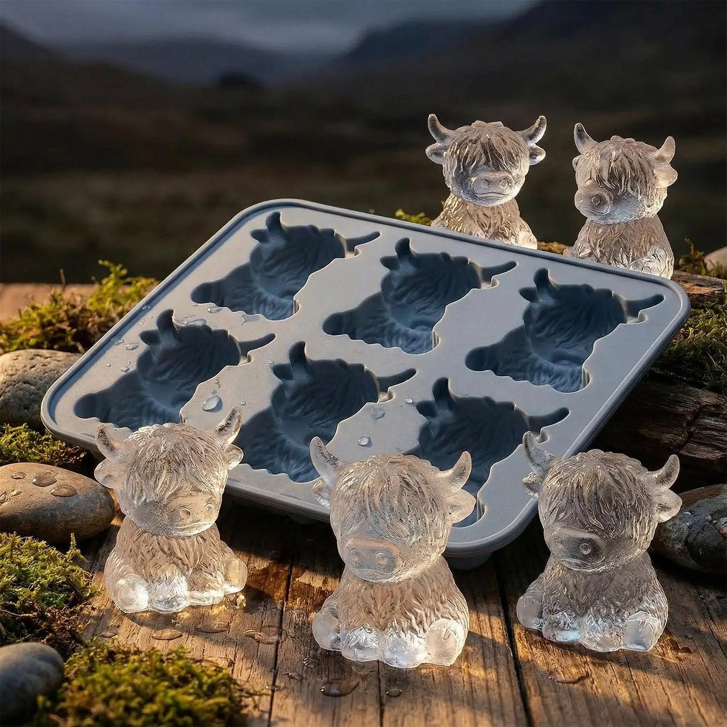 Highland Cow Ice Cube Mould