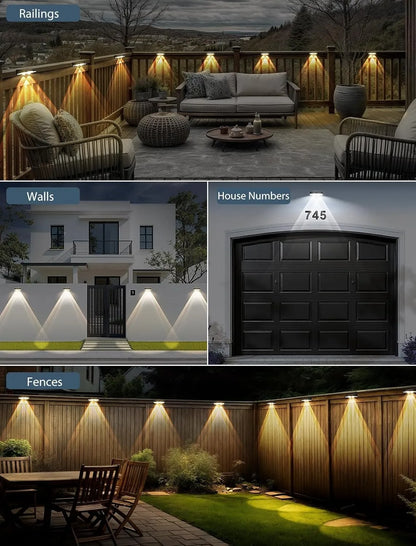 Solar Fence Lights – Outdoor LED Garden Wall Lights