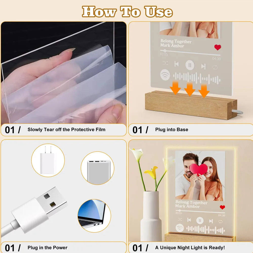 Personalized Spotify Music Lamp