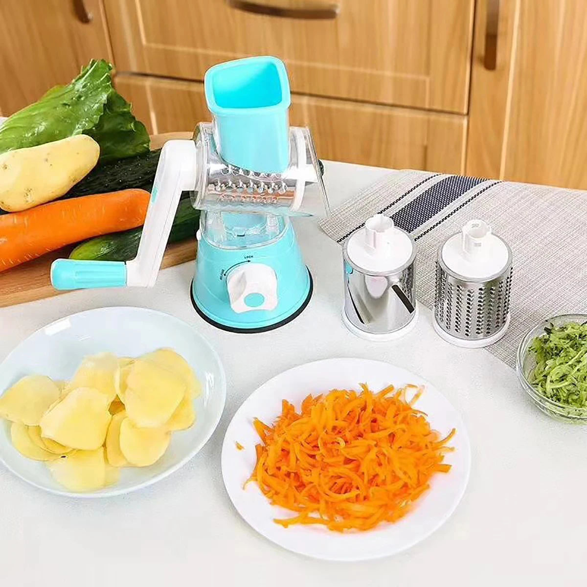 QuickSlice Pro 3-Drum Slicer & Grater