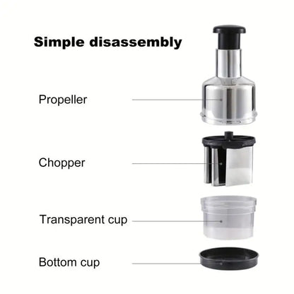 SwiftPress Manual Food Chopper & Garlic Crusher