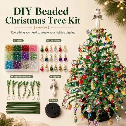 DIY Beaded Christmas Tree with LED Lights 🎄✨