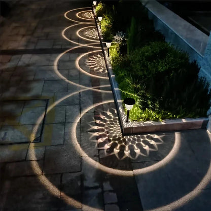 Solar Light Outdoor Waterproof Circle Shadow