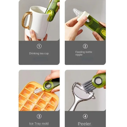 CleanEdge 3-in-1 Bottle Gap Brush – Deep-Clean Tool for Cups & Bottles