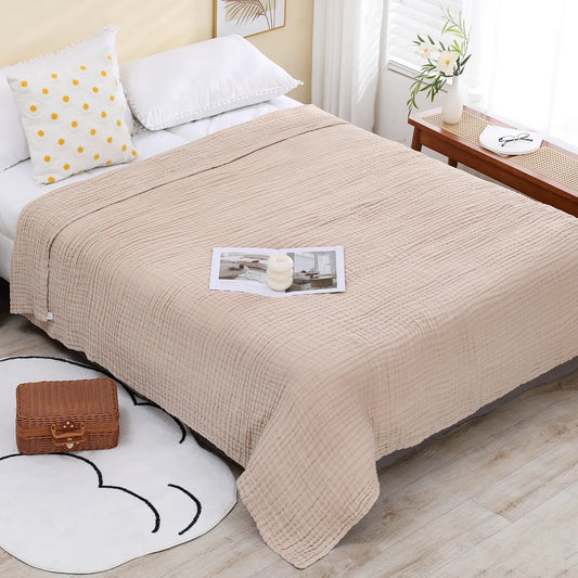 CloudNest Muslin Cotton Cooling Blanket