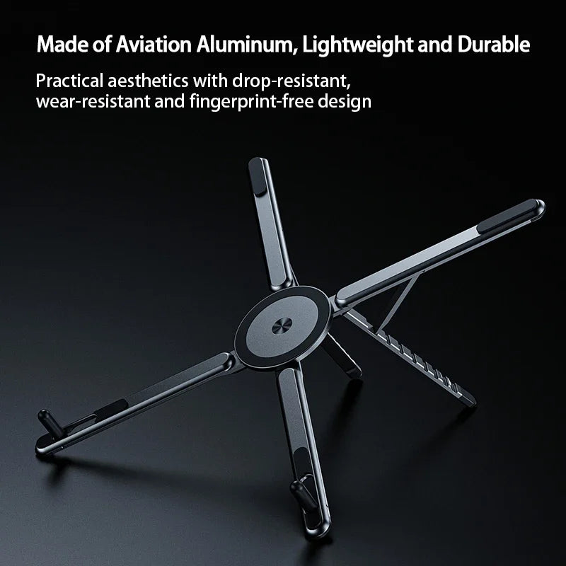 MagFold Alloy Magnetic Stand – Foldable Multi-Device Support Bracket