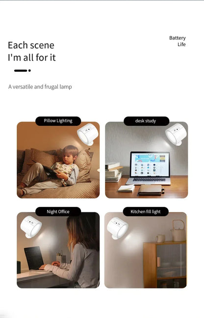 Modern Magnetic LED Wall Lamp – Rechargeable & Remote Controlled