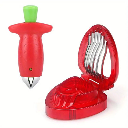BerryCore 3-in-1 Strawberry Tool | Slicer, Corer & Stem Remover
