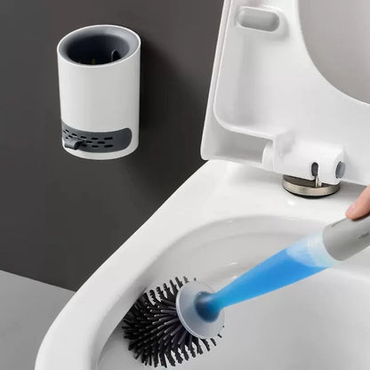 CleanFlex Refillable Silicone Toilet Brush Set