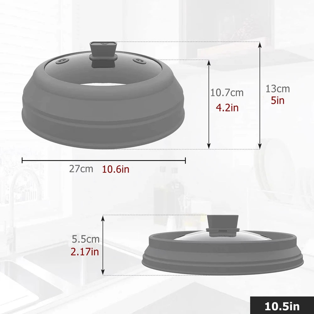 ClearGuard Silicone & Glass Microwave Splatter Cover