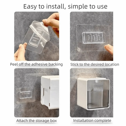 Self-Adhesive Under-Desk Storage Drawer