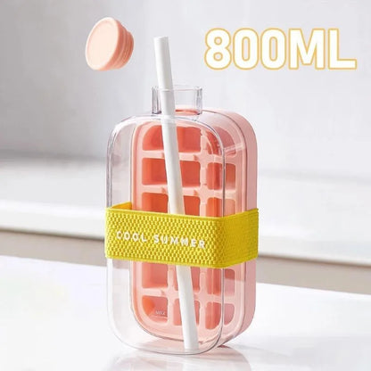 ChillPress 2-in-1 Ice Maker Bottle | No-Touch Ice Mold & Cooling Cup for Drinks