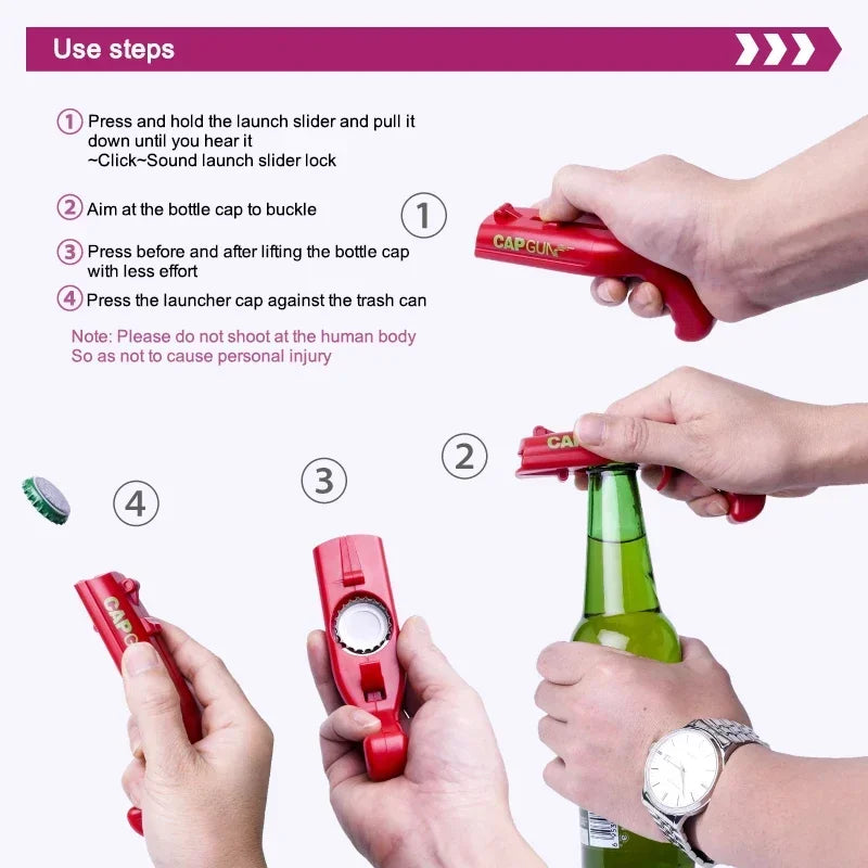 CapShot Beer Bottle Opener – Fun Portable Cap Gun Opener