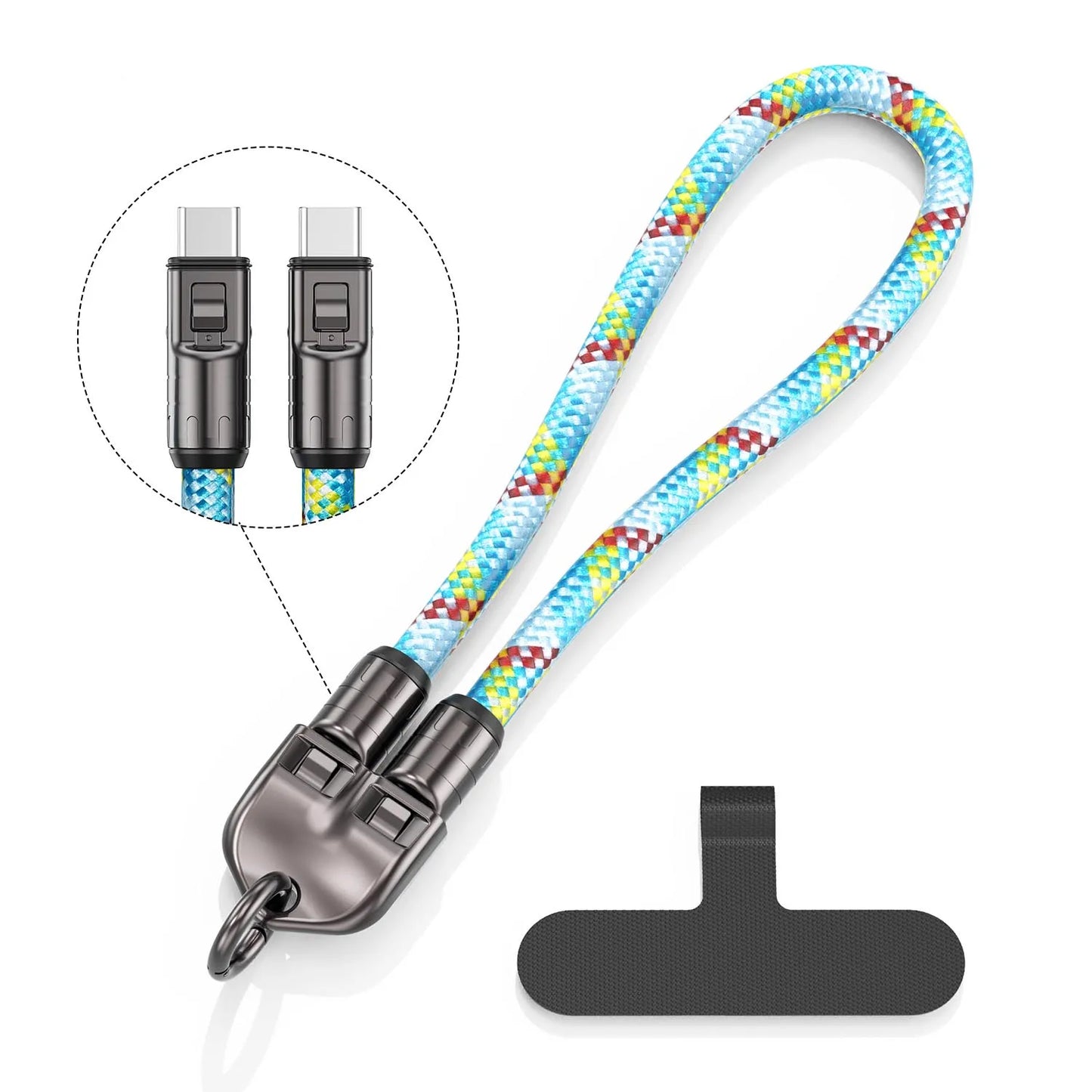 2-in-1 Type-C to Type-C Fast Charging Lanyard Cable