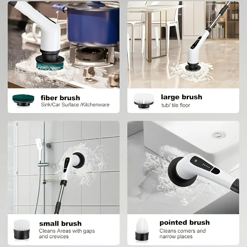 PowerScrub 9-in-1 Electric Spin Cleaning Brush