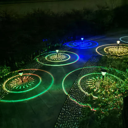 Solar Light Outdoor Waterproof Circle Shadow