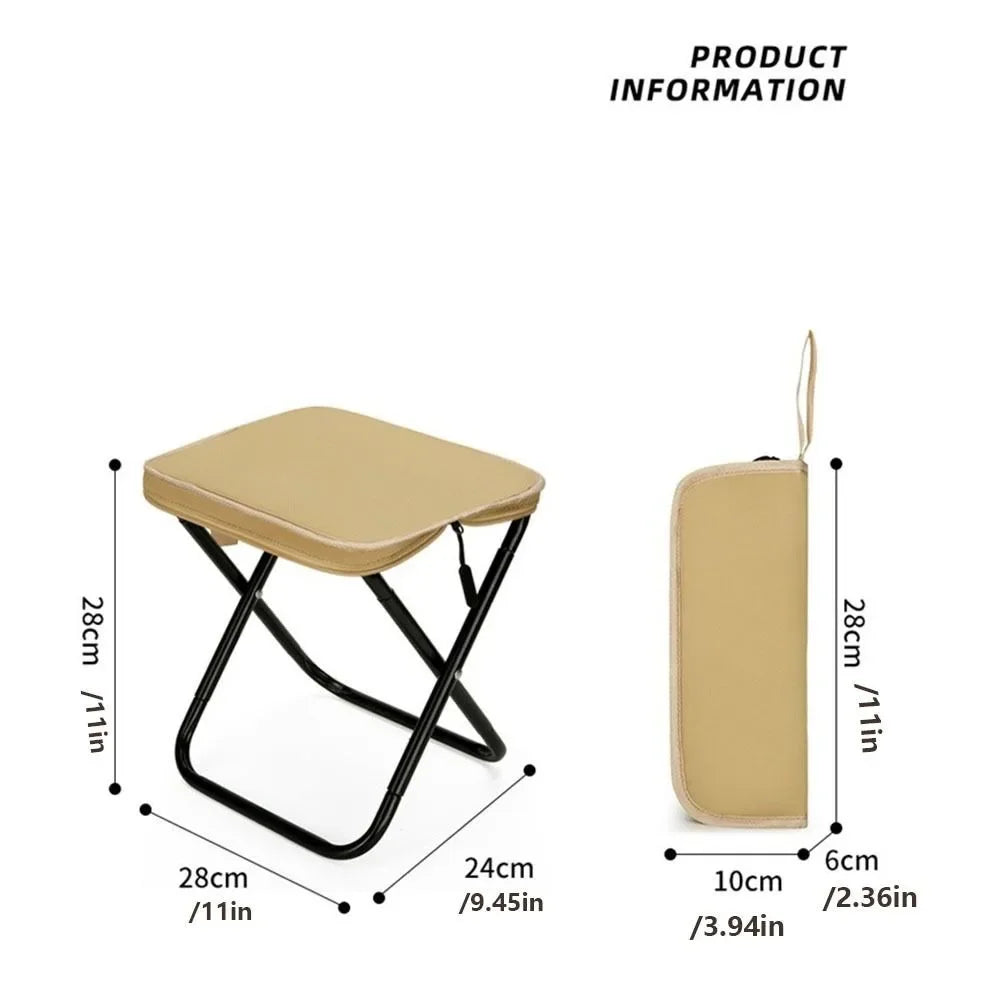 PackSeat Folding Backpack Stool | Portable Crossbody Chair with Heavy-Duty Steel Frame