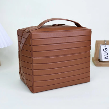 Waterproof Striped Toiletry Bag