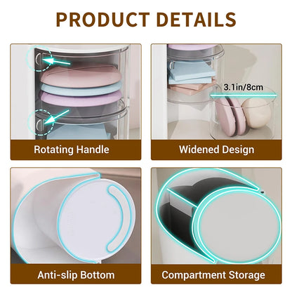 TwirlTidy – Rotating Hair and Makeup Brush Organizer 💁‍♀️✨