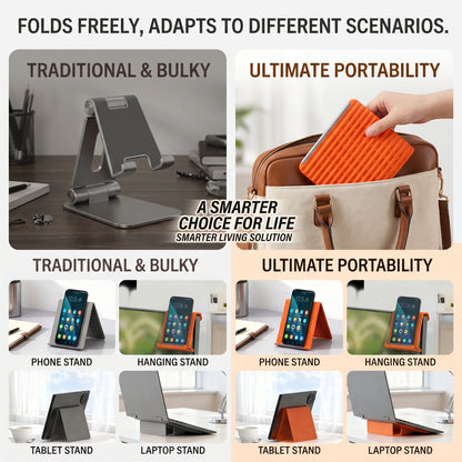 FlexiDesk - Foldable Silicone Phone & Tablet Stand