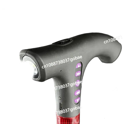 Smart LED Support Cane – Stable Non-Slip Walking Aid for Elderly