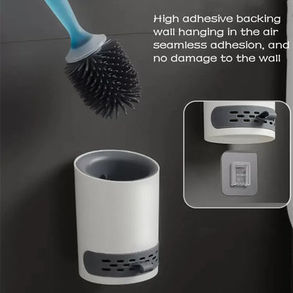 CleanFlex Refillable Silicone Toilet Brush Set