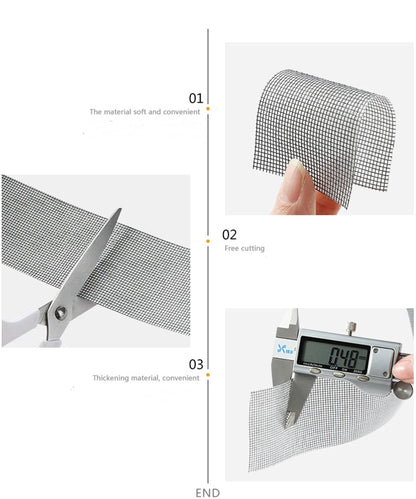 Waterproof Window Screen Repair Tape – Self-Adhesive Anti-Mosquito Mesh Patch