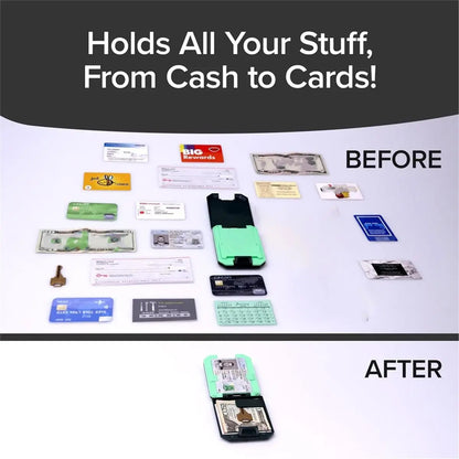 SecureSlim - RFID Blocking Wallet with Removable Money Clip