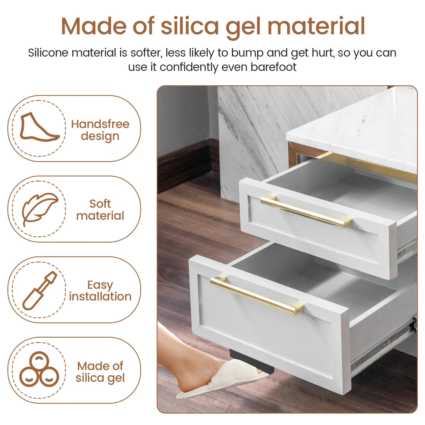 StepPull Hands-Free Cabinet Foot Handle