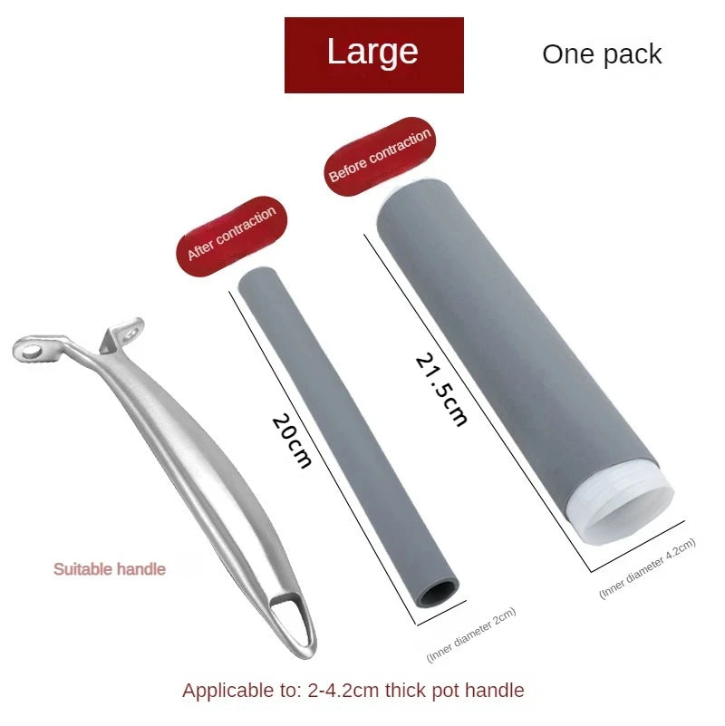 Anti-Scalding Rubber Pot Handle Sleeve – Heat-Resistant Grip