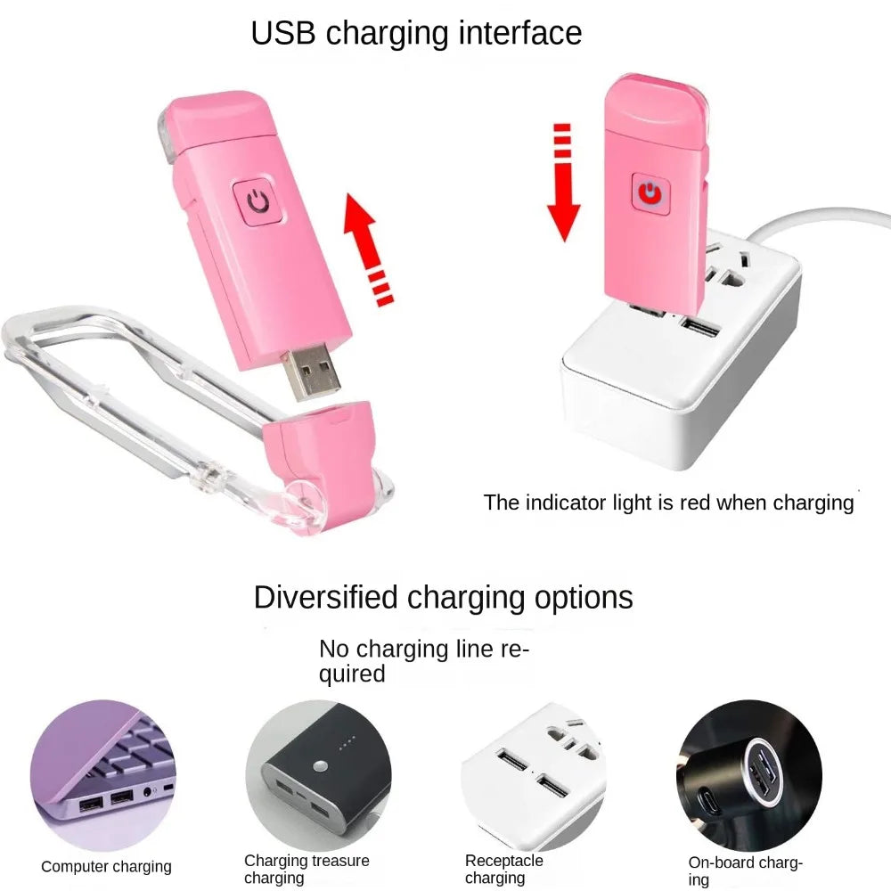 AmberGlow Rechargeable LED Book Clip Light