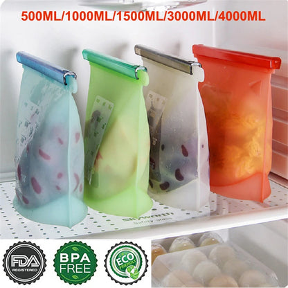 Reusable Silicone Food Storage Bags