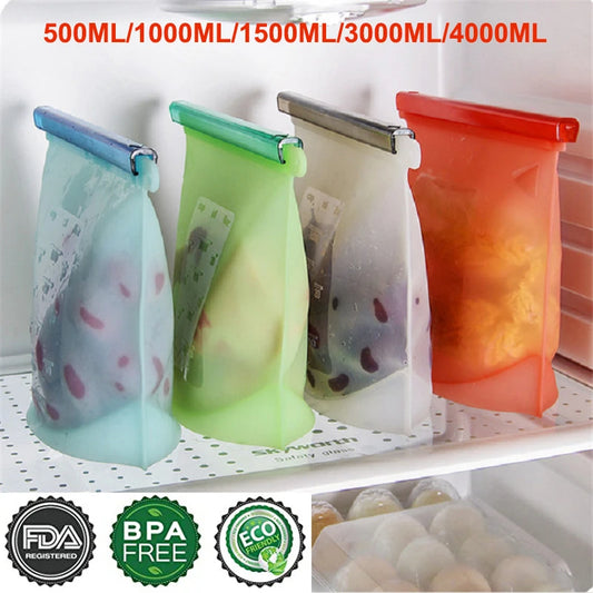 Reusable Silicone Food Storage Bags