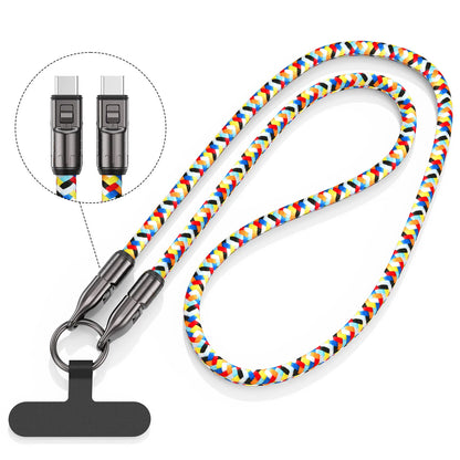 2-in-1 Type-C to Type-C Fast Charging Lanyard Cable