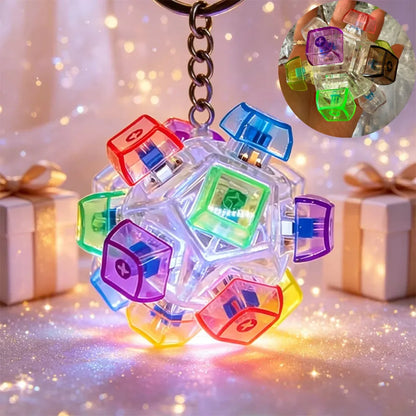 ClickGlow - LED Mechanical Key Fidget Keychain