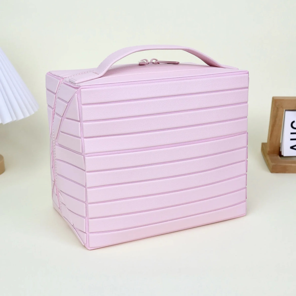 Waterproof Striped Toiletry Bag