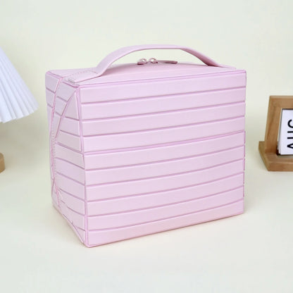 Waterproof Striped Toiletry Bag