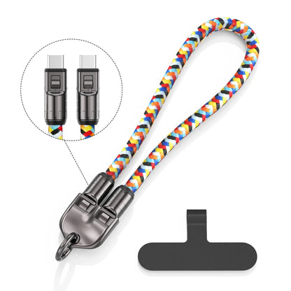 2-in-1 Type-C to Type-C Fast Charging Lanyard Cable